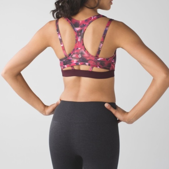 Lululemon Splendour Bra Poppy Petals Berry Rumble - Picture 10 of 11
